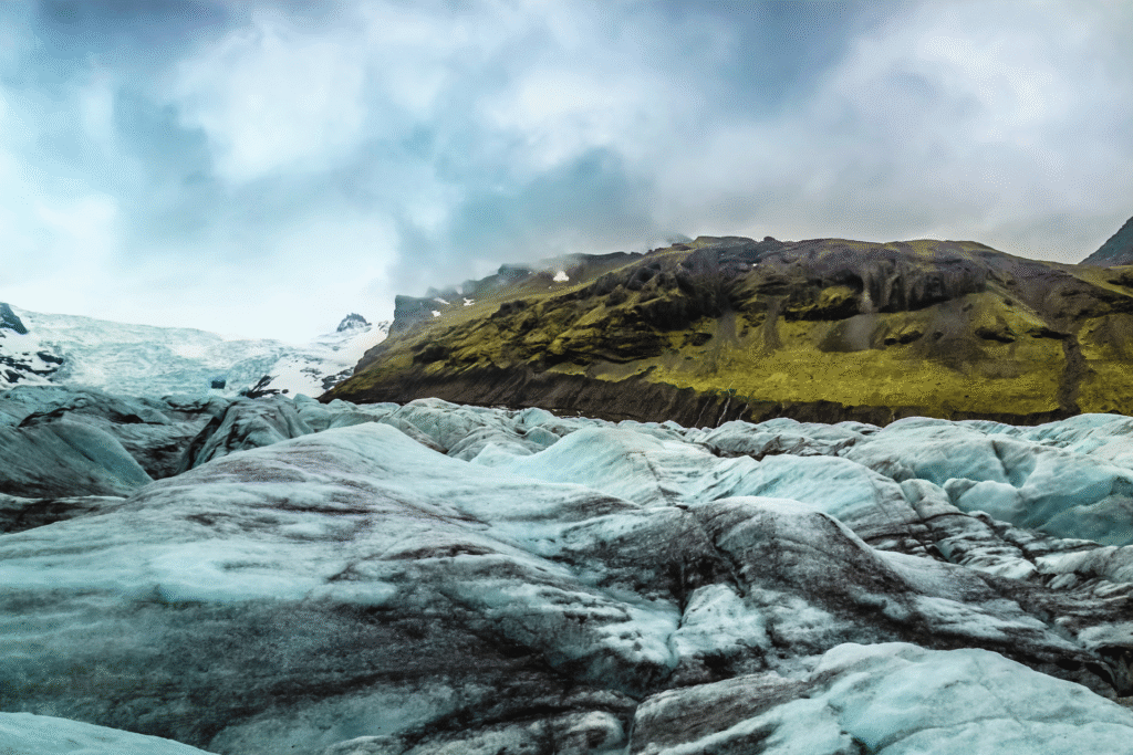 Vista dello Svínafellsjökull nel tour della Ring Road